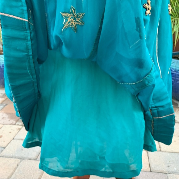 Princess Jasmine Disney-bound Costume  Elegant Beaded Indian Design Dress MED-LG - Picture 7 of 16